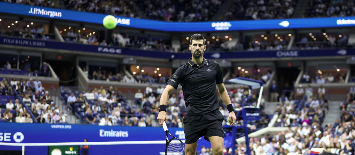 Novak Djokovic en el US Open