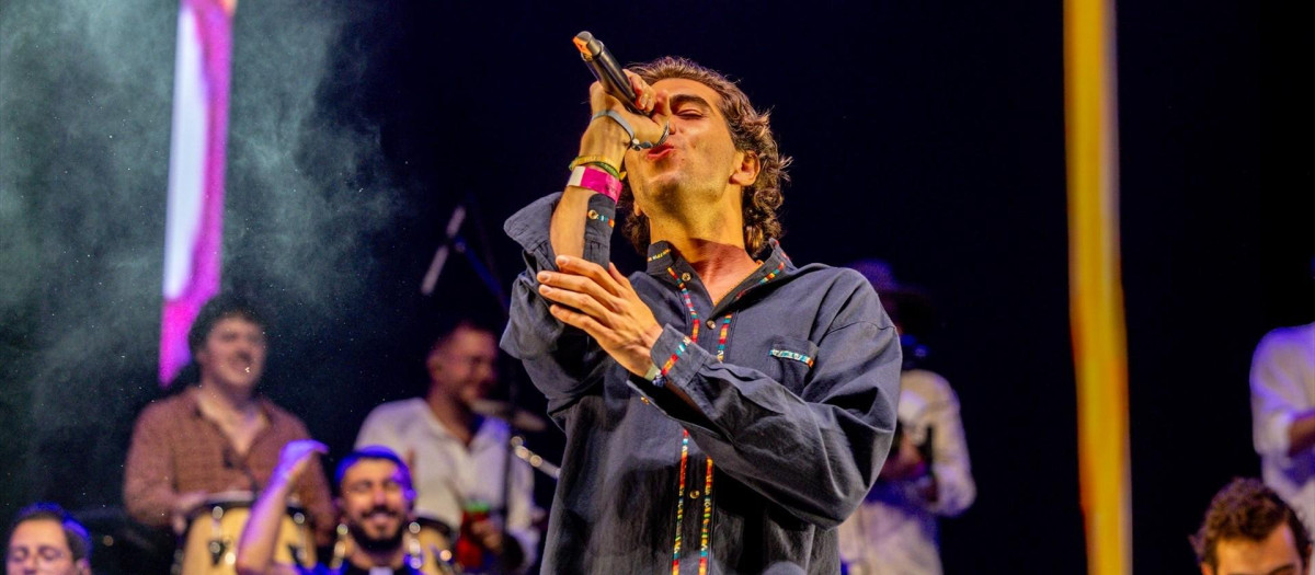 Hakuna Group en el Auditorio Miguel Ríos, a 6 de septiembre de 2025, en Rivas Vaciamadrid, Madrid (España). La banda musical católica Hakuna Group, formada por un grupo de jóvenes que se conocieron en la Jornada Mundial de la Juventud de Río de Janeiro, que tuvo lugar en 2013. En 2024 llenaron el Movistar Arena de Madrid, y este concierto se sitúa en el más grande de su historia.

Ricardo Rubio / Europa Press
06/9/2025