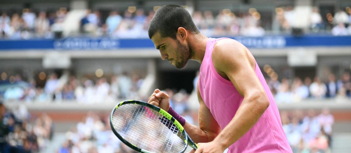 Carlos Alcaraz, en las semifinales del US Open
