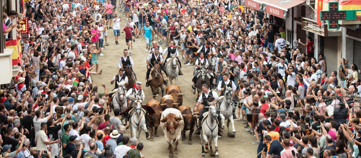 Imagen de la Entrada de Toros y Caballos de Segorbe celebrada este lunes