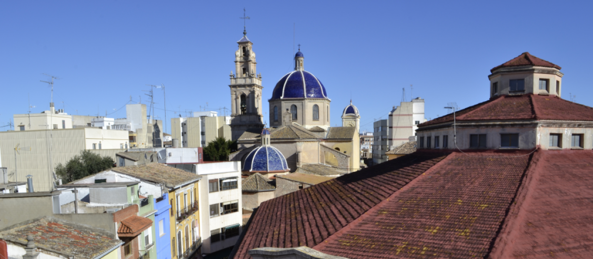 Imagen aérea del municipio valenciano de Sueca.