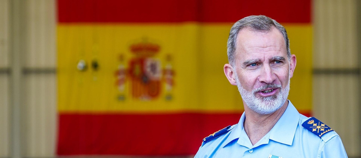 Don Felipe hará un vuelo táctico desde la base de Zaragoza al aeródromo navarro de Ablitas