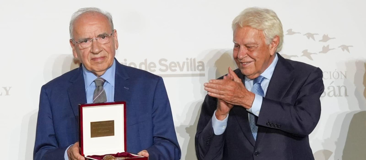 Alfonso Guerra y Felipe González, este miércoles en Sevilla

FRANCISCO J. OLMO-EUROPA PRESS
10/9/2025
