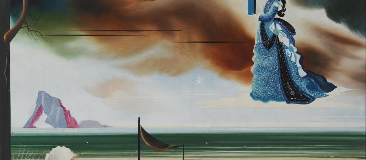 Una de las obras del muralista gallego