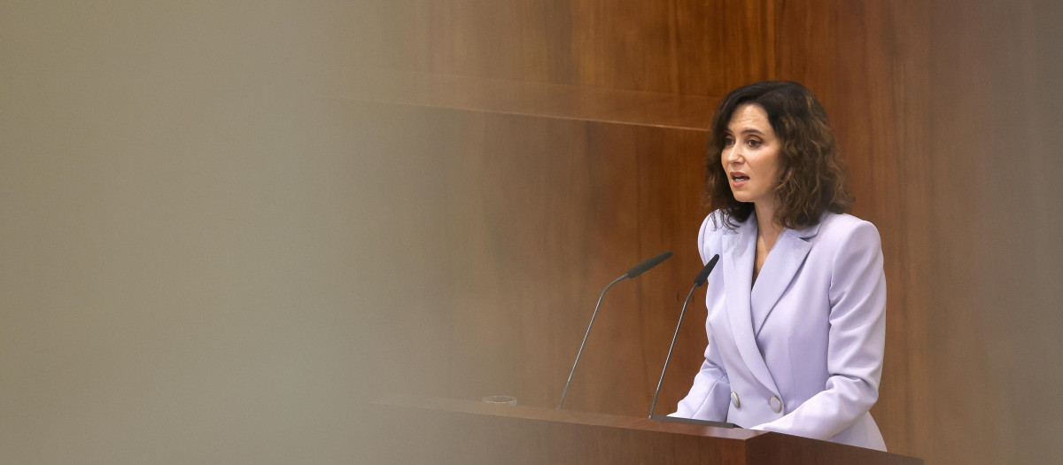Ayuso en el debate del estado de la región