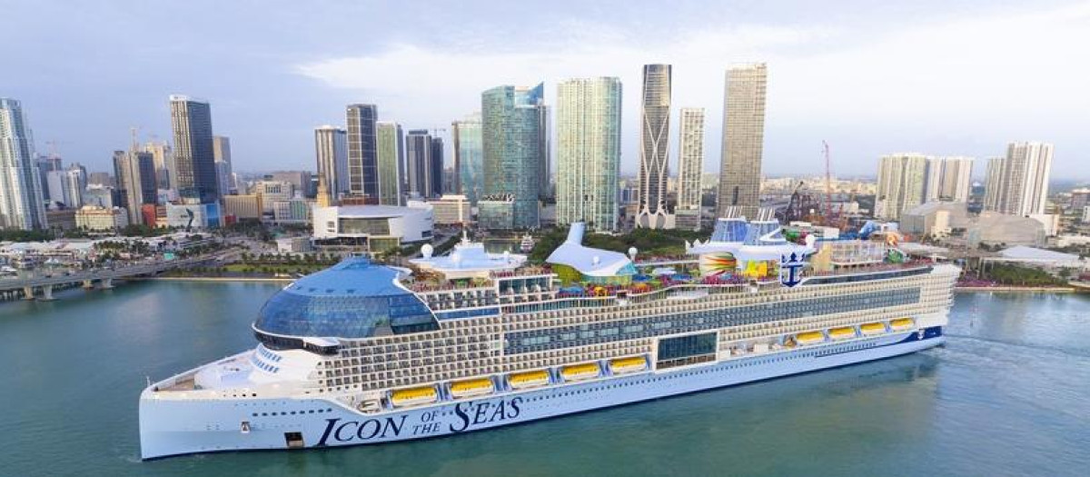 El Icon of the Seas en Miami.