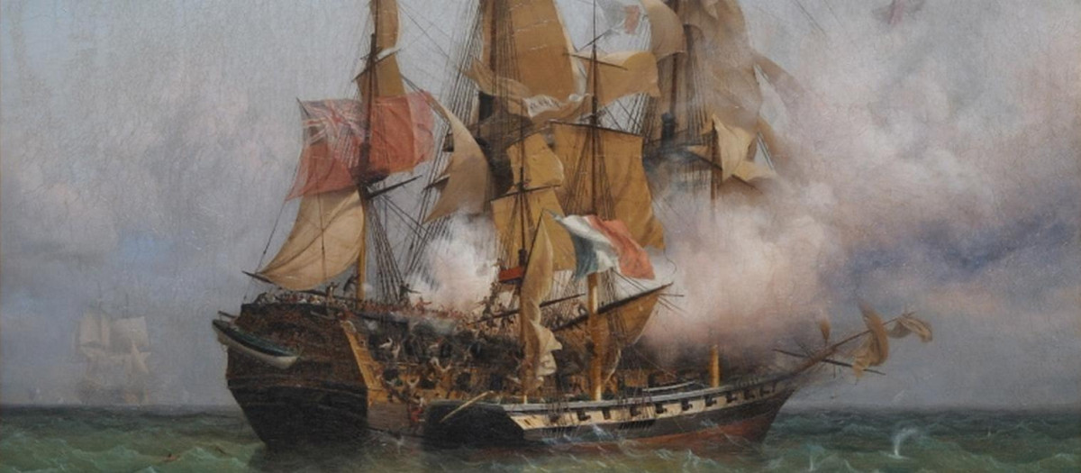 Abordaje del Kent, de Robert Surcouf