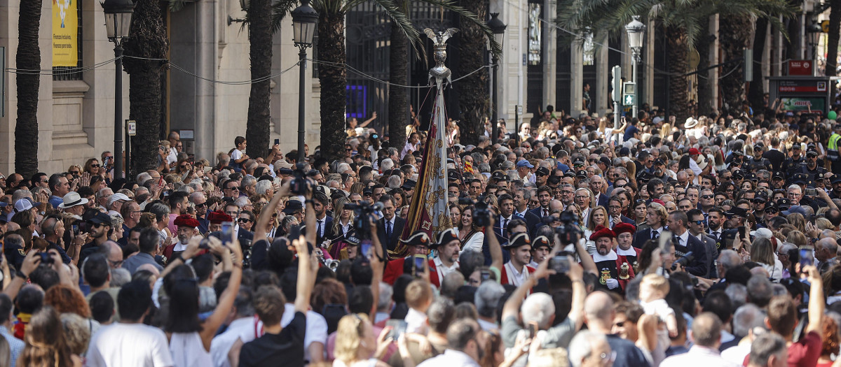 Imagen de archivo de la Procesión Cívica del 9 de Octubre en Valencia.