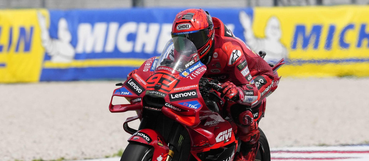 Marc Márquez, durante el Gran Premio de San Marino