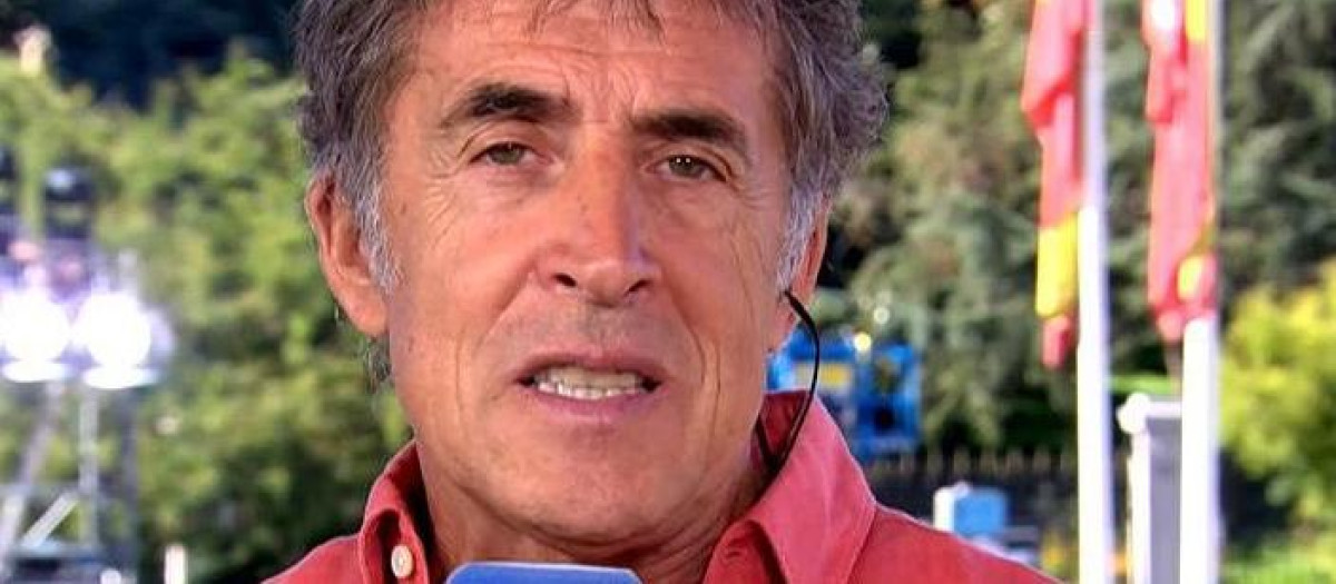 Pedro Delgado, comentarista de ciclismo en TVE