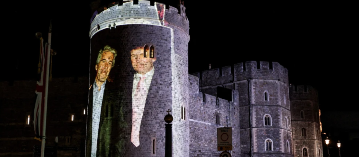 Imagenes proyectadas en el Castillo de Windsor