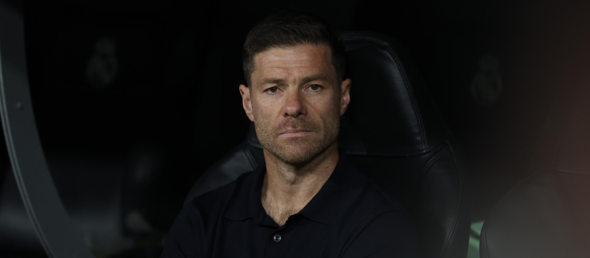 Xabi Alonso, durante el Real Madrid - Marsella