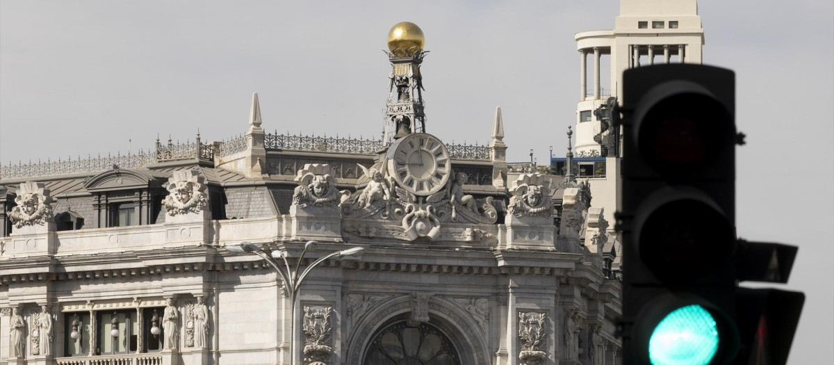 Fachada del Banco de España.