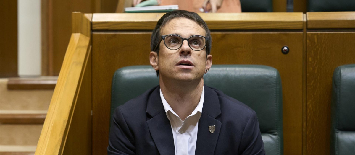 El portavoz de Bildu en el Parlamento Vasco, Pello Otxandiano