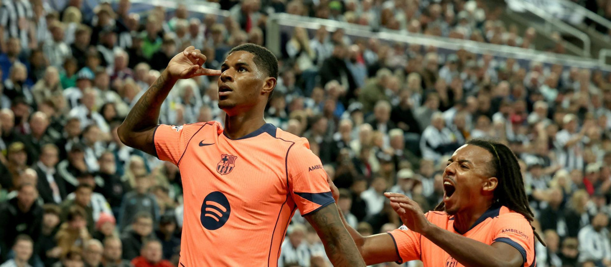 Marcus Rashford fue el héroe del Barça en Newcastle
