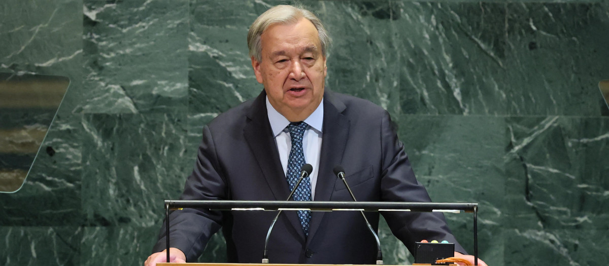 El secretario general de Naciones Unidas, António Guterres, en Nueva York