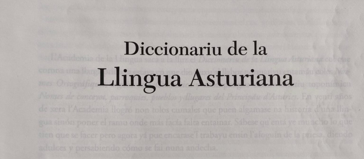 Diccionario de Lengua Asturiana