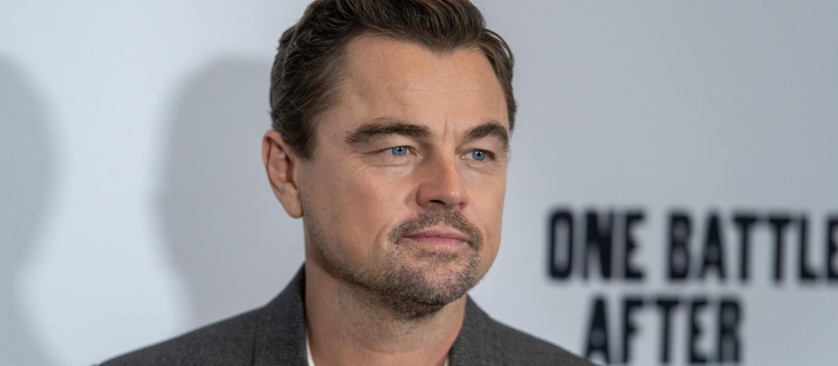 Leonardo DiCaprio, durante el preestreno de Una batalla tras otra en Londres
