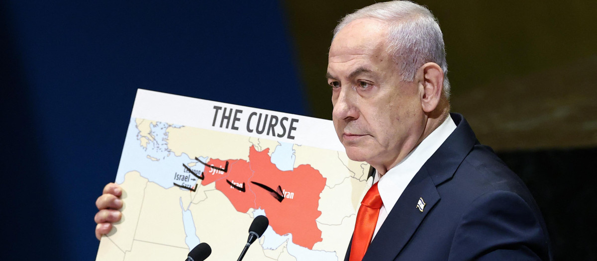 Netanyahu, durante su discurso