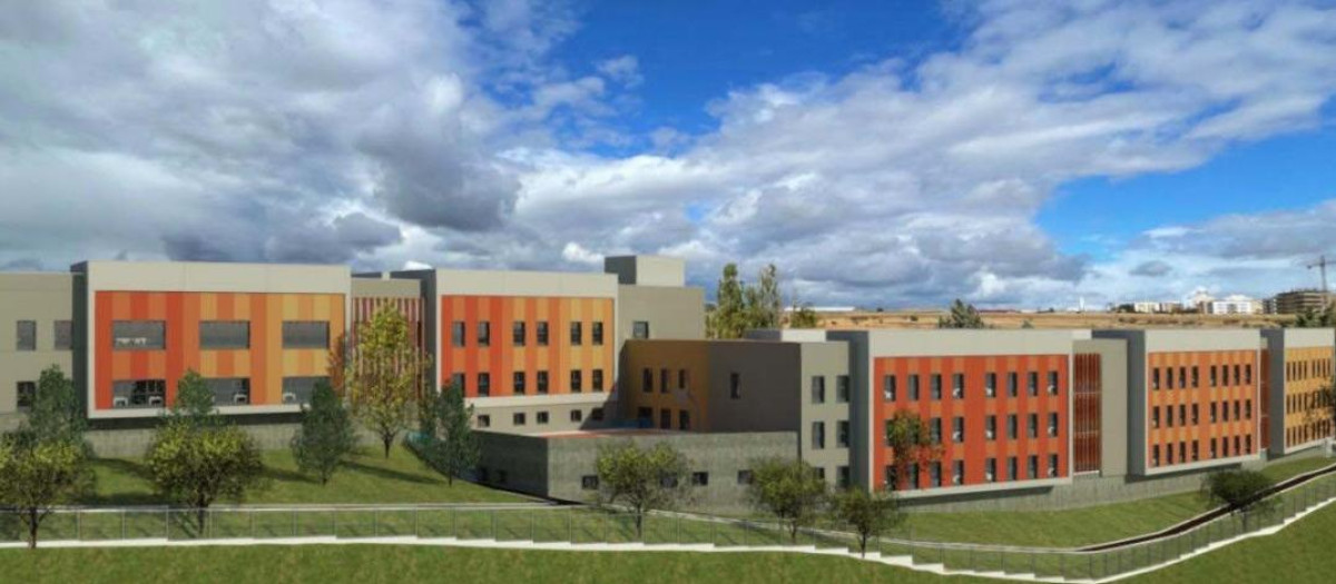 Recreación del centro para regugiados que el Gobierno de Sánchez ya erige en la capital soriana