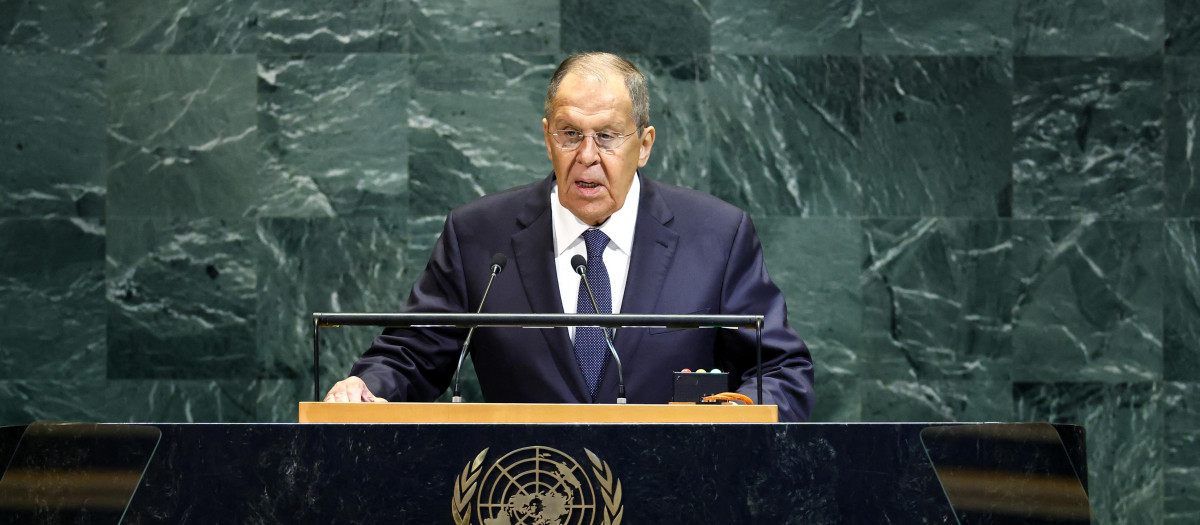 Serguéi Lavrov en su comparecencia ante la ONU