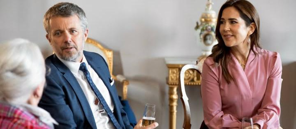 reyes daneses con la reina Margarita