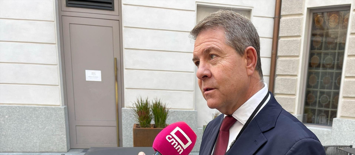 El presidente de Castilla-La Mancha, Emiliano García-Page

REMITIDA / HANDOUT por JCCM
Fotografía remitida a medios de comunicación exclusivamente para ilustrar la noticia a la que hace referencia la imagen, y citando la procedencia de la imagen en la firma
02/10/2025