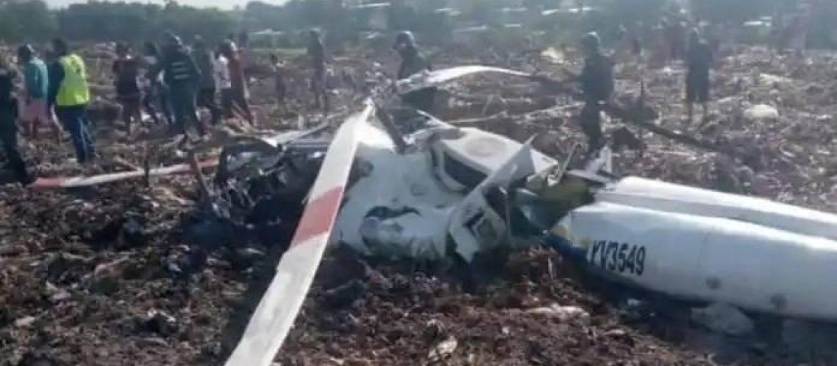 Helicóptero militar siniestrado en Venezuela