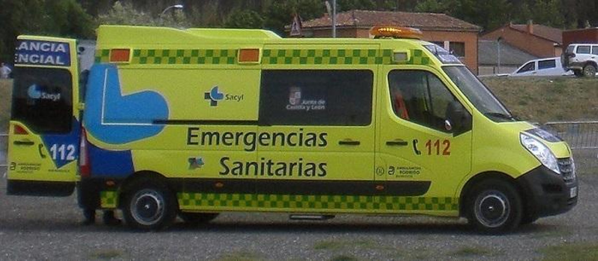 Una ambulancia de Sacyl, en una imagen de archivo