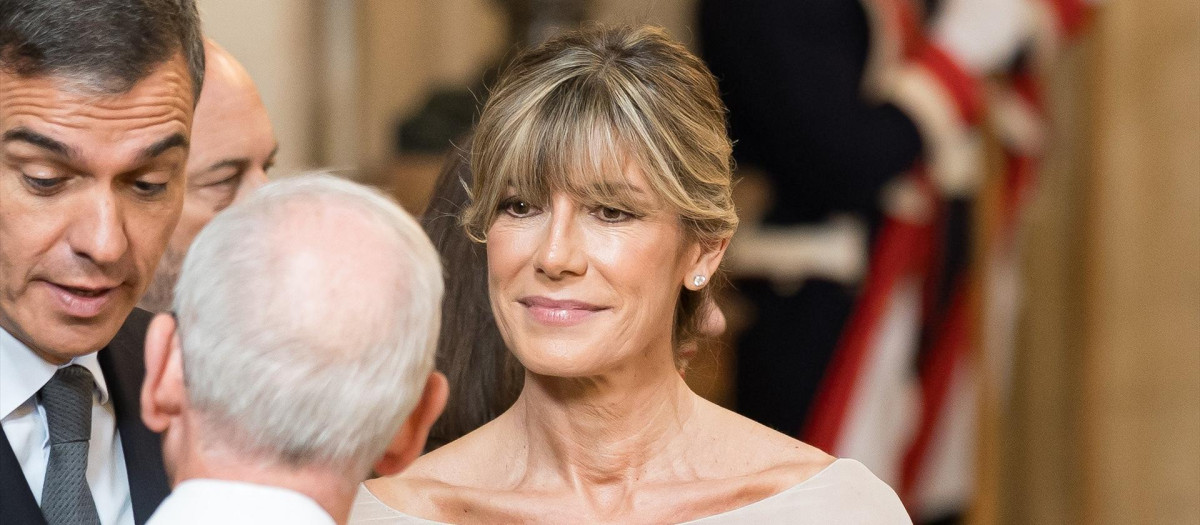 Begoña Gómez, durante los actos del X aniversario de la Proclamación de Su Majestad el Rey