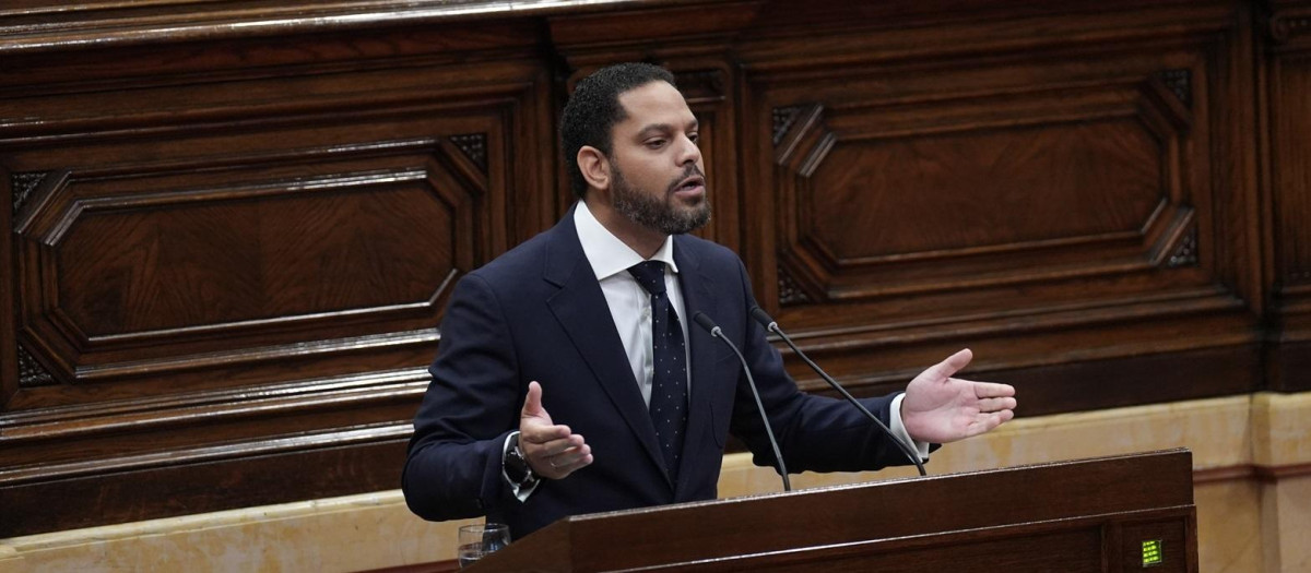 El secretario general de Vox, Ignacio Garriga, en el Parlament