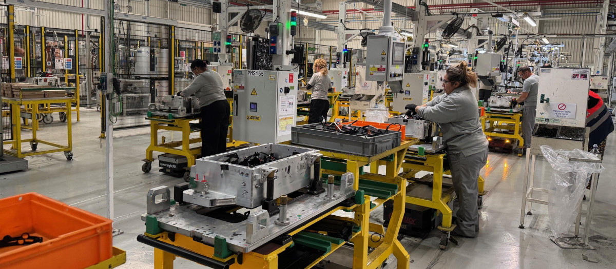 Imagen de la zona de producción de baterías