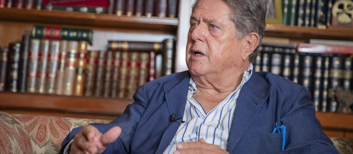 Federico Trillo, durante la entrevista