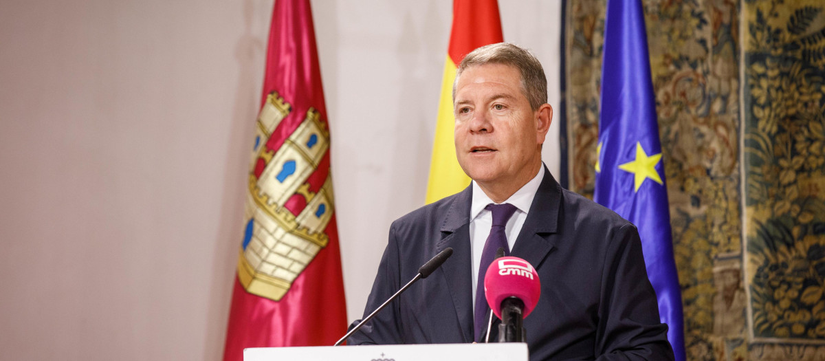 (Foto de ARCHIVO)
El presidente de Castilla-La Mancha, Emiliano García-Page

REMITIDA / HANDOUT por DAVID ESTEBAN GONZALEZ/JCCM
Fotografía remitida a medios de comunicación exclusivamente para ilustrar la noticia a la que hace referencia la imagen, y citando la procedencia de la imagen en la firma
15/9/2025