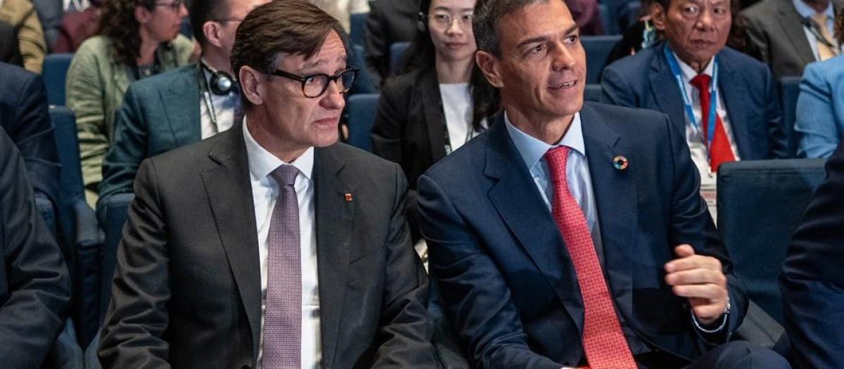 Pedro Sánchez y Salvador Illa, en una imagen de archivo