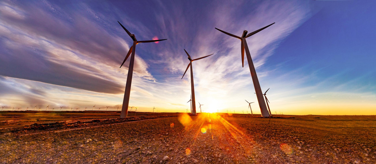 Aerogeneradores en España.