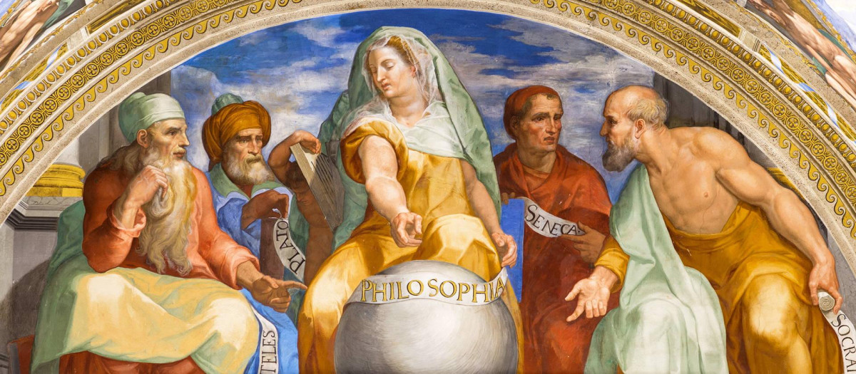 Alegoría de la Filosofía en la biblioteca de El Escorial