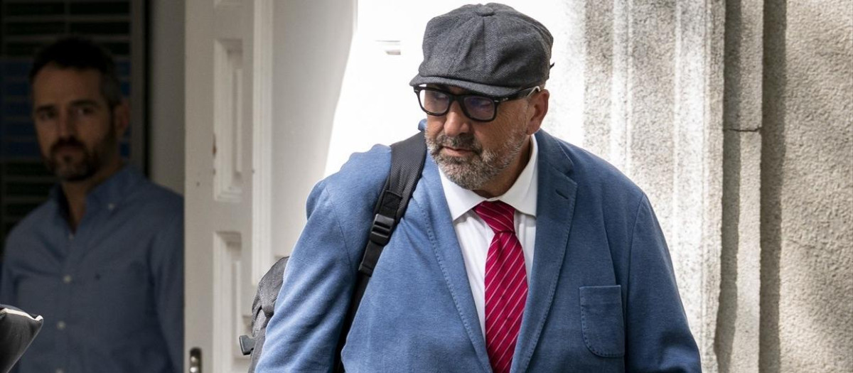 El exasesor ministerial Koldo García a su llegada ayer al Tribunal Supremo