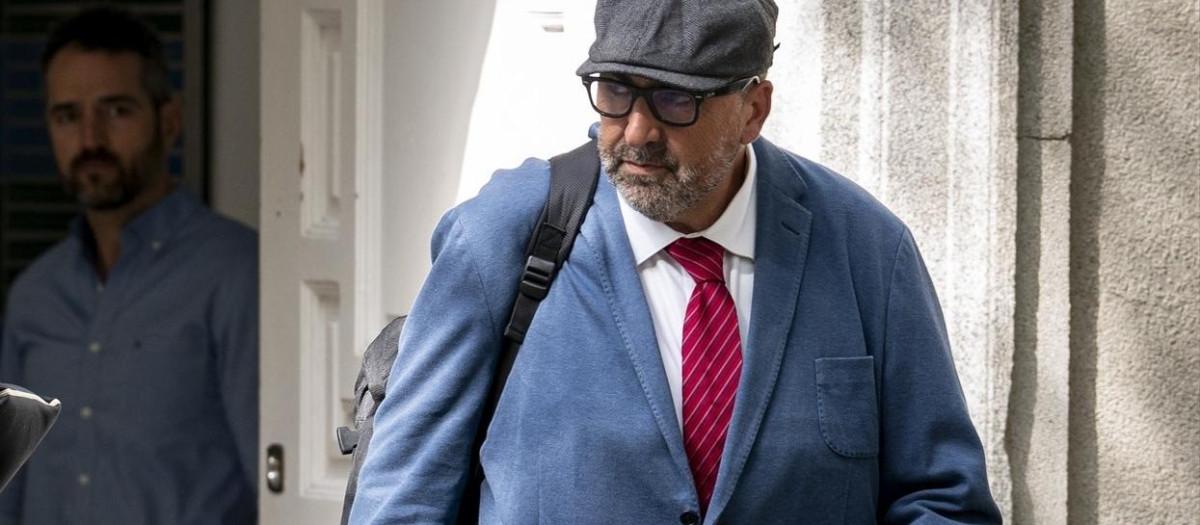 El exasesor ministerial Koldo García a su llegada ayer al Tribunal Supremo