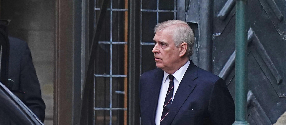 El Príncipe Andrés en un acto en marzo de 2022