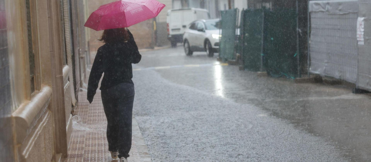 Imagen de archivo de lluvia en la Comunidad Valenciana
