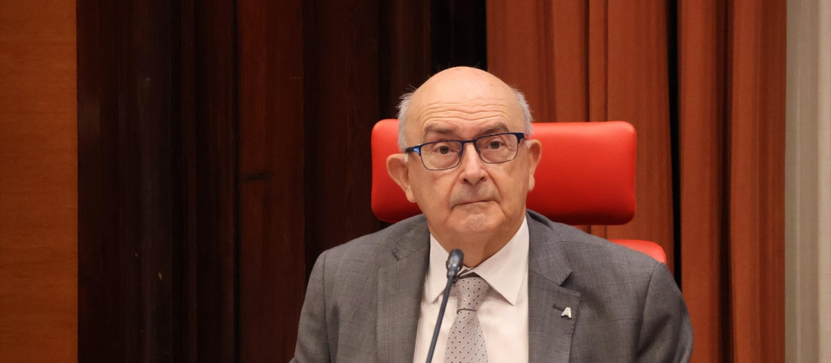 El director de la Oficina Antifraude de Cataluña, Miguel Ángel Gimeno, en el Parlament