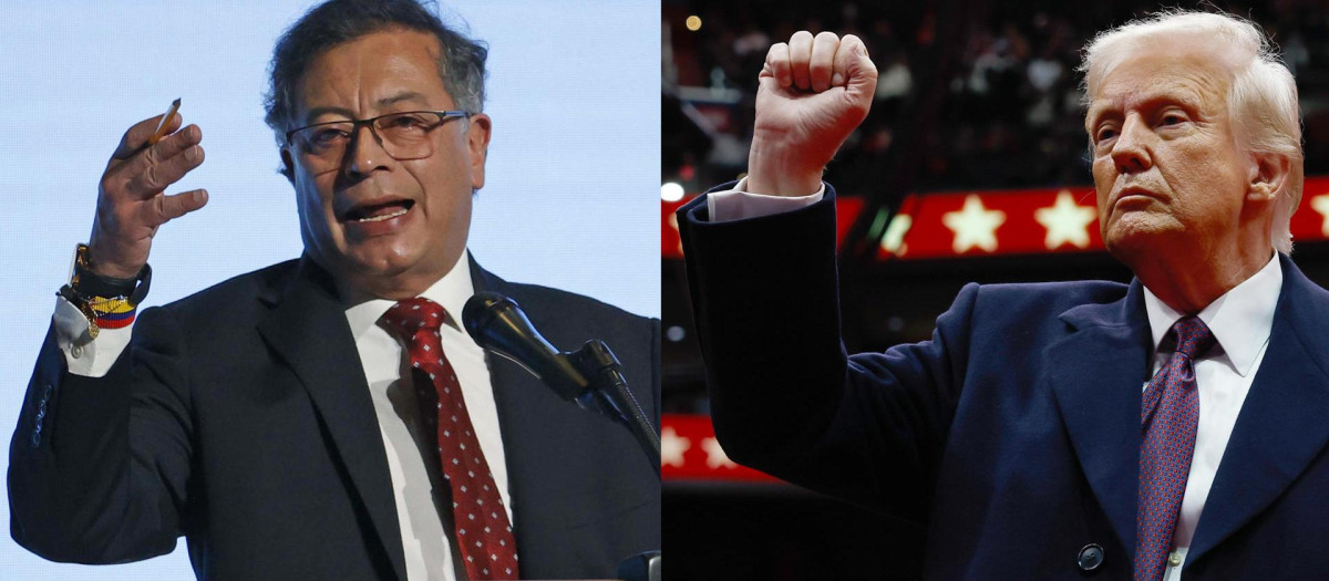Gustavo Petro y Donald Trump