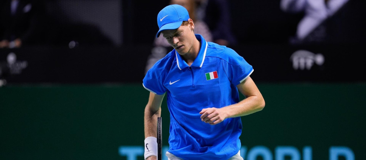 Jannik Sinner, en la pasada Copa Davis con Italia