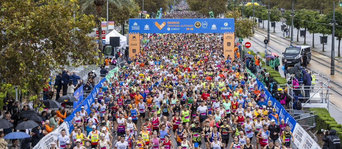 Imagen de archivo de la salida de la Media Maratón en Valencia