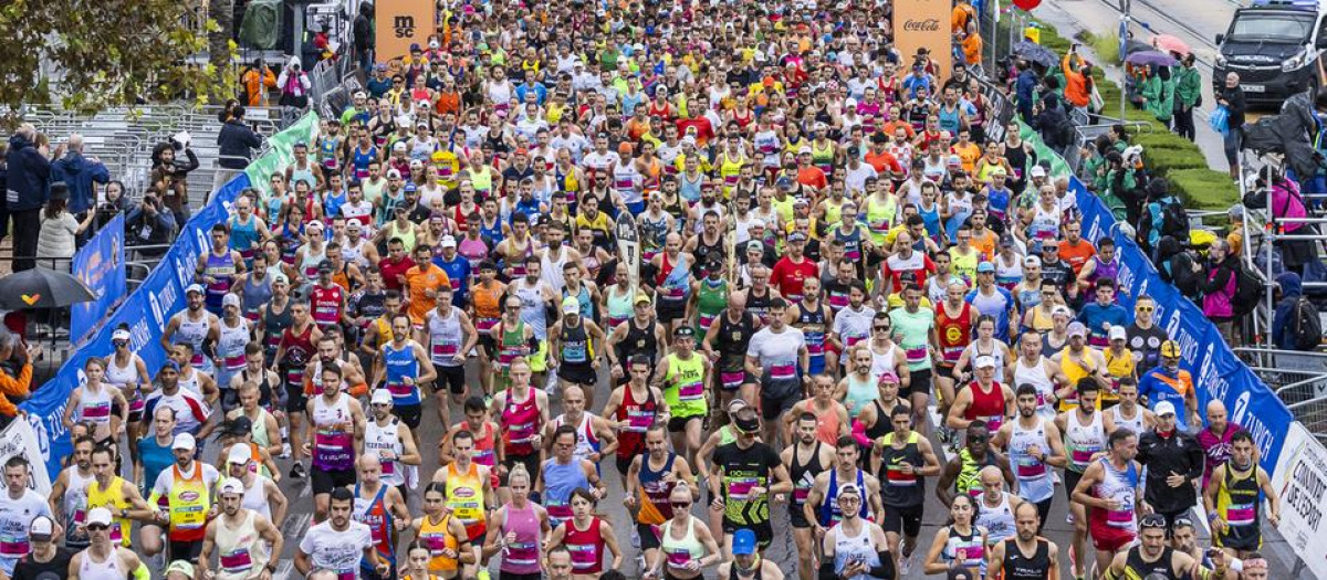 Imagen de archivo de la salida de la Media Maratón en Valencia