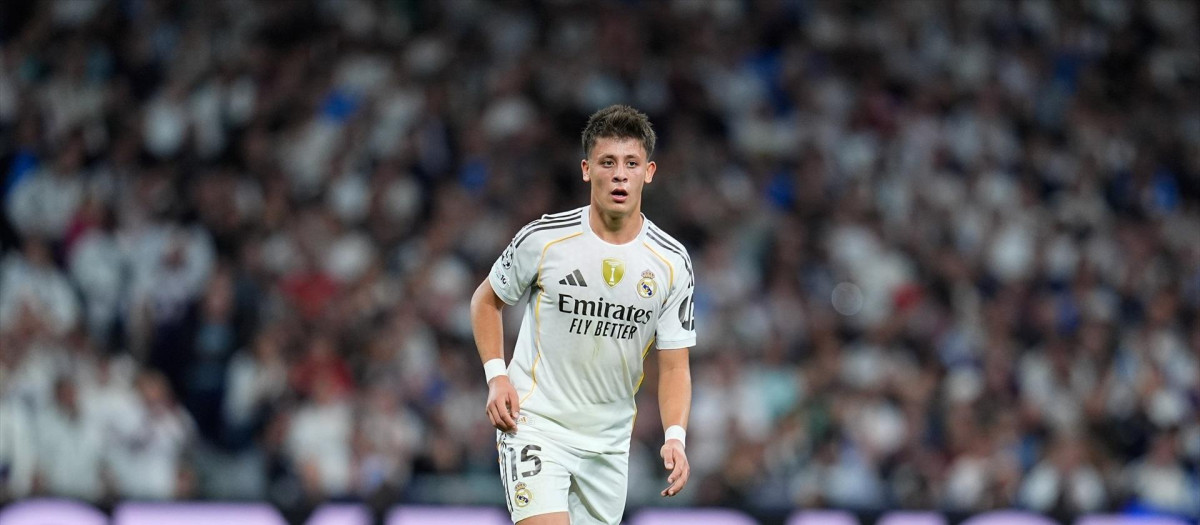 Arda Guler, en el partido de Champions frente a la Juventus