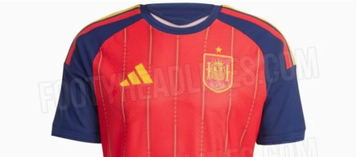 La camiseta de España para el Mundial 2026 (Foto: Footy Headlines).