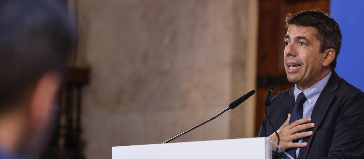 Imagen del presidente de la Generalitat Valenciana, Carlos Mazón