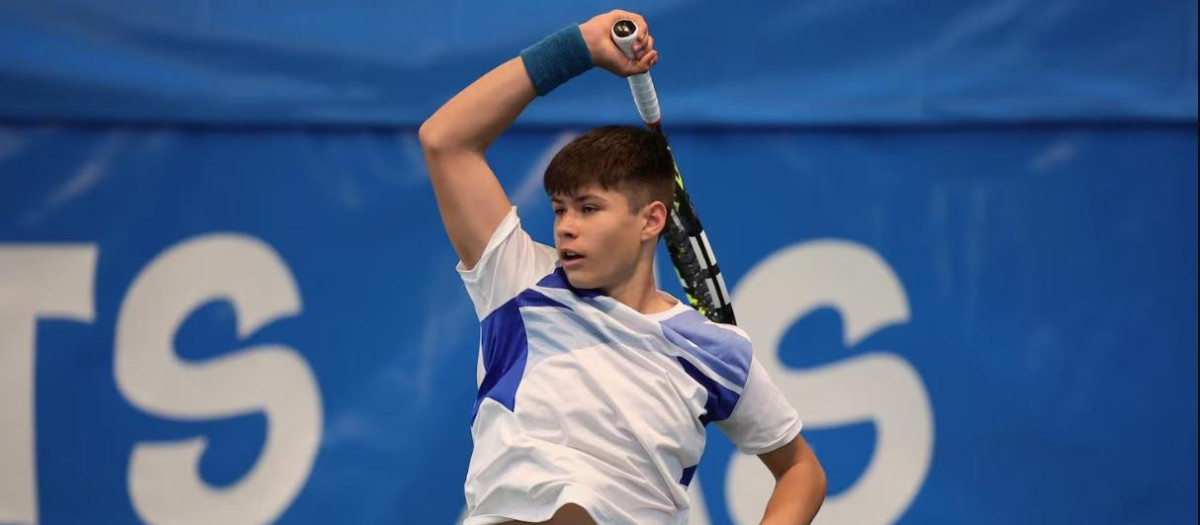 Jaime Alcaraz está dando pasos agigantados en las categorías formativas del tenis